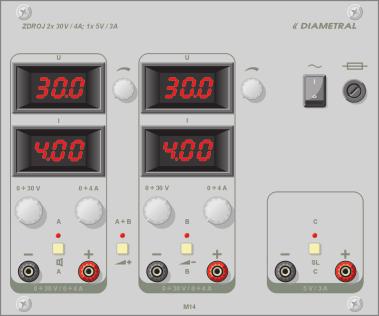 M4 - modul dvojitého DC laboratorního reg.