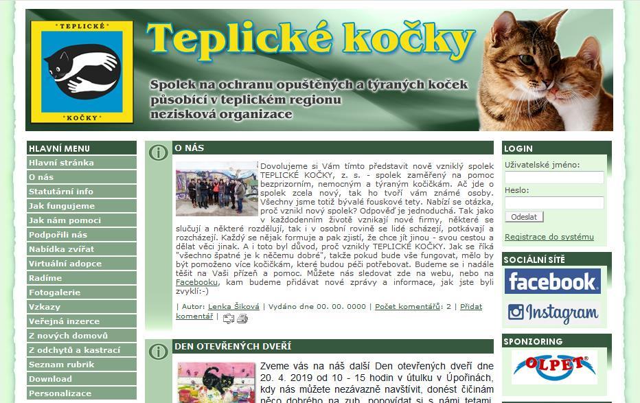 Nabídku našich kočiček naleznete na našich webových
