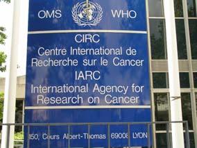 IARC Mezinárodní agentura pro výzkum rakoviny Agentura byla založena v roce 1965 jako odnož WHO.