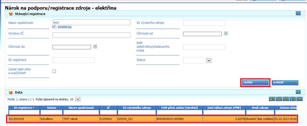 6 Nárok na podporu registrace zdroje - elektřina 6.