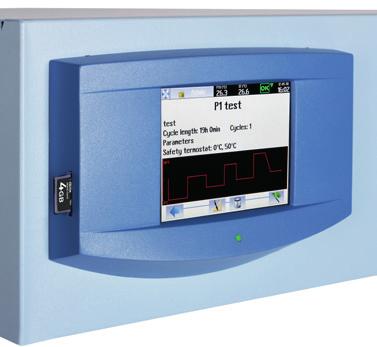Eco line Intuitivní ovládání Mikroprocesorové řízení procesu Fuzzy logic Vícejazyčná komunikace Akustický a vizuální alarm LED kontrolka funkčnosti přístroje LCD displej 3 palce (7,6 cm)