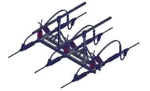 MONTÁŽNÍ USPOŘÁDÁNÍ ODPÍNAČE TYPU VLK... NA VRCHOL SLOUPU s ochranou proti úrazu elektrickým proudem volně žijícího ptactva. TYPICAL ARRANGEMENT OF VLK.