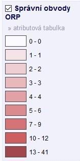 jednotlivých ORP je situace obdobná.