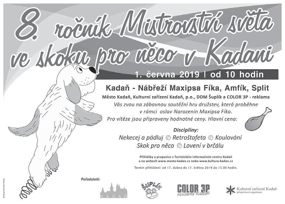 SPORTOVNÍ pozvánky Parkour a workout tréninky Tělocvična Gymnázia Kadaň: pondělí od 20.00 do 21.00 hod., středa od 17.00 do 18.00 hod., pátek od 17.00 do 18.00 hod. Cena za trénink 50 Kč.