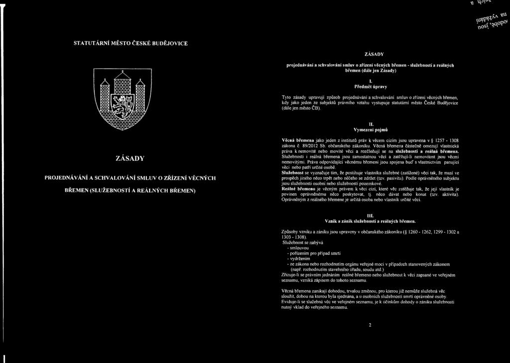 město ČB). II.