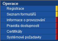 Pro OP LZZ je k dispozici verze pouze v českém jazyce. 3.4.2. Úvodní nabídka aplikace Benefit7 Po spuštění aplikace na www.eu-zadost.