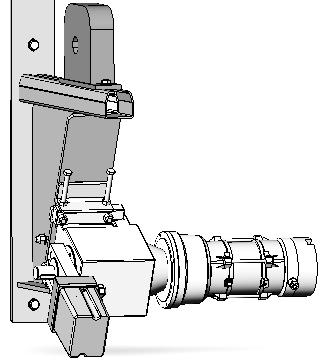 . Motor FS 5.0- Motor FS 5.0- připevněte na konzoli pomocí mezikusů. 5 vnitřní strana 6 vnější strana. Šroub CSN EN 408- (4 ks).