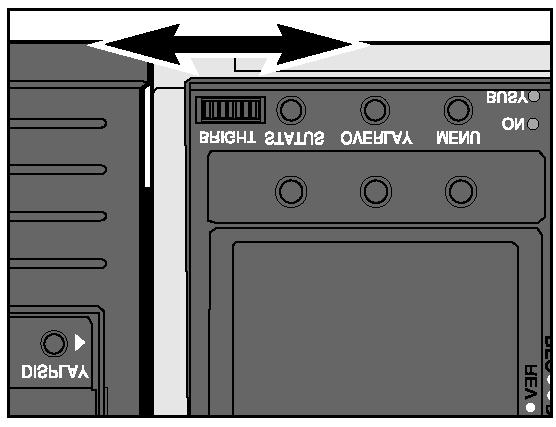 Tlačítko OVERLAY (Informační pruh) Stisknutím tlačítka se zapíná nebo vypíná zobrazení informačního pruhu a názvů programových tlačítek v elektronickém hledáčku.