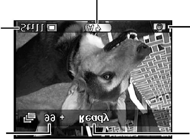 Expozice snímků Expozice snímků Po vložení napájecích článků a pamě ové karty CompactFlash je digitální fotoaparát připraven k exponování a záznamu snímků.