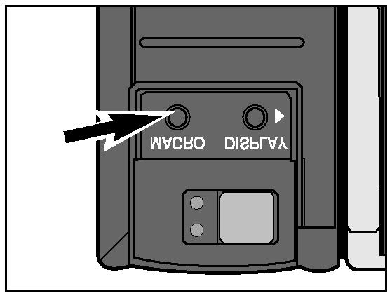 Režim Makrofotografie (pouze Zoom 1500) Režim Makrofotografie (pouze Zoom 1500) Objektivová jednotka Zoom 1500 umožňuje v režimu Makrofotografie fotografovat objekty velikosti vizitky na celou plochu