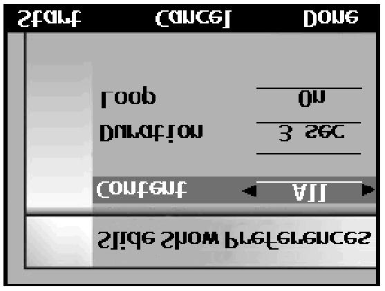 Zapněte fotoaparát a přepínač režimu činnosti přesuňte do polohy PLAY (Procházení snímků). 2. Stiskněte tlačítko MENU (Nabídky). Zobrazí se nabídka Play Settings. 3.