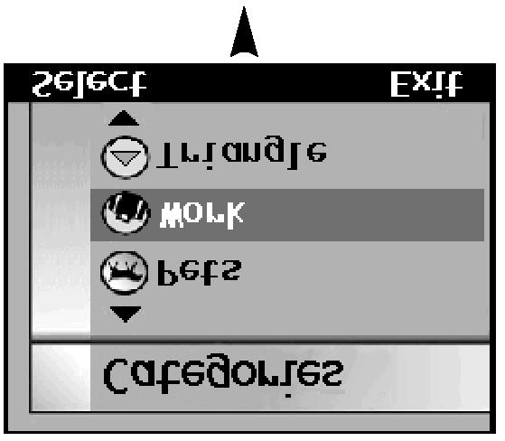 Horním nebo dolním tlačítkem křížového přepínače vyberte příkaz By Category (Podle kategorie). 3. Stiskněte programové tlačítko Edit (Úpravy).