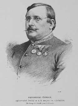 Náš významný rodák Ferdinand Antonín Čenský 29. května 1829 se v Čechticích narodil Ferdinand Antonín Čenský. Letos vzpomínáme 190. výročí. Na domě č.