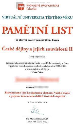 Včelařský rok je novým tématem U3V Ing. Lucie Libovická Univerzita třetího věku má v naší obci již dlouholetou tradici a každý semestr je naplněn řadou lidí s neutuchajícím zájem o vzdělání.
