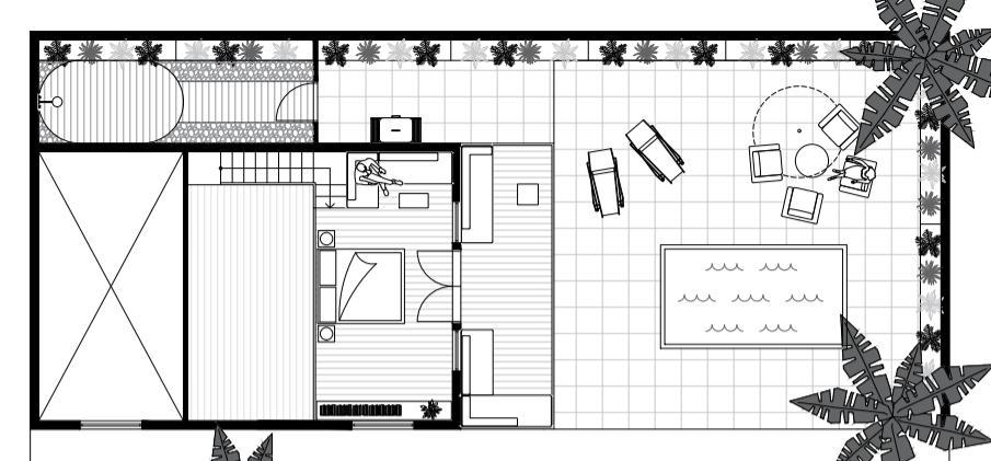 m 2 Pozemek: 264,0 m 2 FAMILY HOUSE PREMIUM podkroví FAMILY HOUSE: Přízemí: obývací pokoj + KK 36,0 m 2 ložnice
