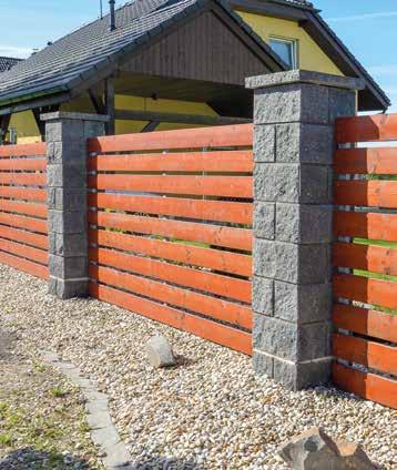 FACE BLOCK Tyto tvarovky jsou určeny pro výstavbu budov, garáží, okrasných zídek a stěn, oplocení, drobné zahradní architektury aj.