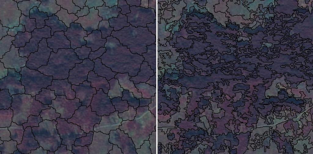 Dalším nastavitelným parametrem je váha tvarového kritéria (shape), na jejímž základě je pak dopočtena hodnota spektrálního kritéria jako doplněk do 1.