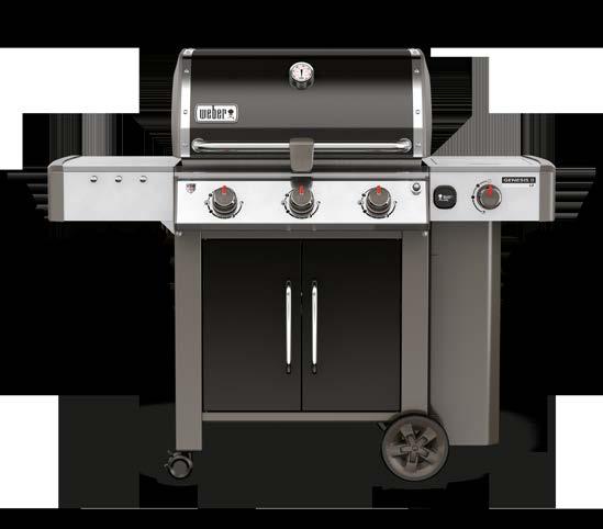 GENESIS II LX E-340 GBS PLYNOVÝ GRIL COOKING METHODS GRIL NA DŘEVĚNÉ UHLÍ GRILOVACÍ SYSTÉM GS4 Elektronické zapalování Vysoce výkonné hořáky Aromakolejnice Flavorize Bars Greas Management Systém