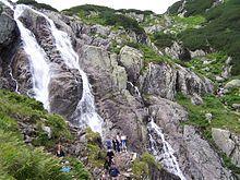 2.2 Vodopády Siklawa Mezi nejznámější vodopády patří: Vodopády Studeného potoka