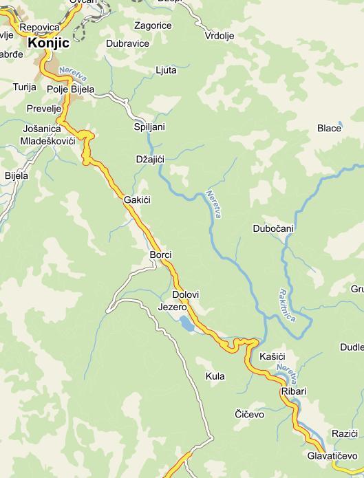 So 8.6. : NERETVA, BH (Ušće - Maglič) 24km/4hod, WW III+/II Čeká nás řeka Neretva, její kaňon na horním toku.