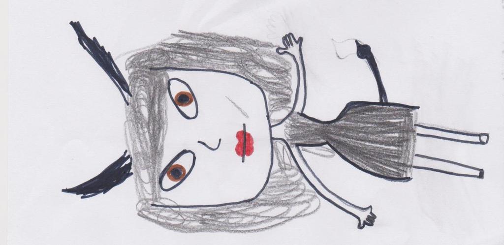 paní byla na zahradě a Pepa tam šel. Ze dveří domu vyšla hezká dívka, která se jmenovala Eva. Pepa se do ní úplně zamiloval a zapomněl, že má přivést zlou paní do pekla.