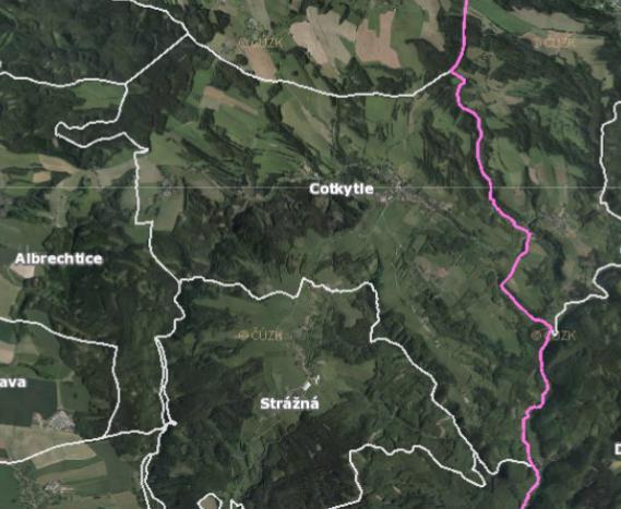 Dalším tokem je Cotkytelský potok, Šumvalák (pramen potoka) a několik dalších drobných toků tyto jsou přítokem Březné (ús