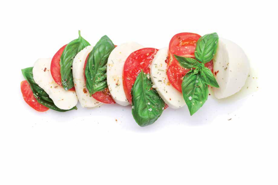 PASTA AND VEGETARIAN MEALS Potato gnocchi with tomato sauce, basil and olives and Grana Padano cheese (1, 3) Grilled Halloumi cheese with mixed green salad and dried tomato tapenade (1, 3, 7, 9, 10,