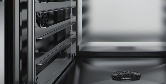 VERTIKÁLNÍ USPOŘÁDÁNÍ KUCHYNĚ OPTIMA 01. VYSOCE ERGONOMICKÁ RUKOJEŤ 02. VYJÍMATELNÉ TĚSNĚNÍ 03.