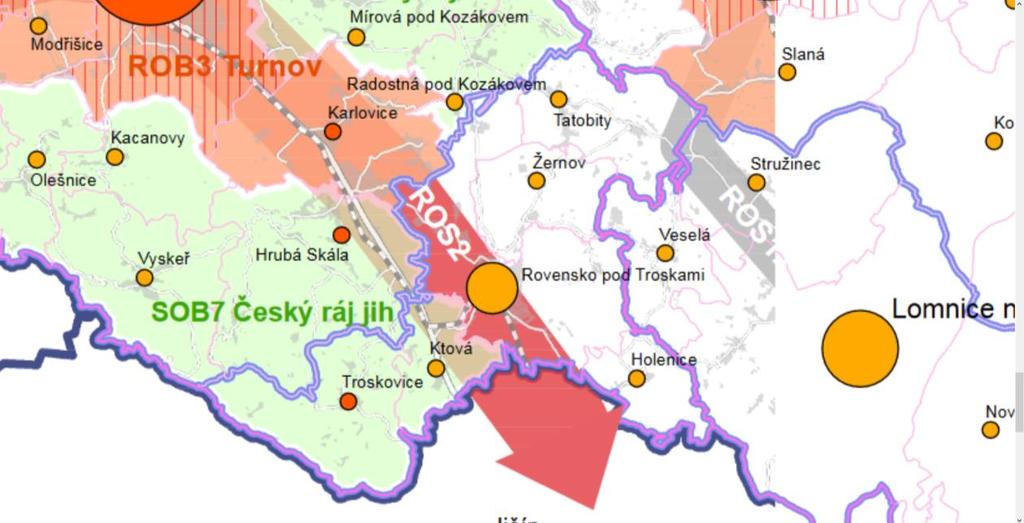 Územní plán Rovensko pod Troskami je v souladu Politikou územního rozvoje České republiky, ve znění Aktualizace č.