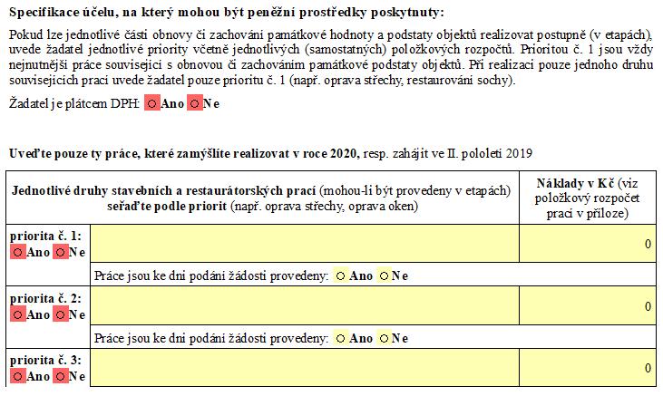 STRANA 2 FORMULÁŘE Informace k vyplnění údajů