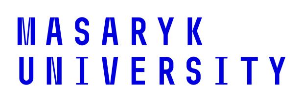 Značka Značka Masaryk University 2/3 Barevné pozitivní provedení Pokud je na daném pozadí dostatečně čitelné, používá se barevné pozitivní provedení pro všechny aplikace značky.