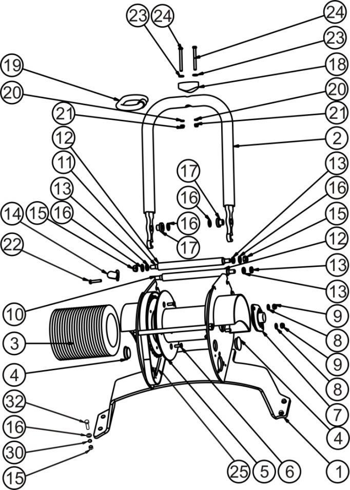 Naviják sestava pro ILD01, Winch set set for ILD01 Naviják