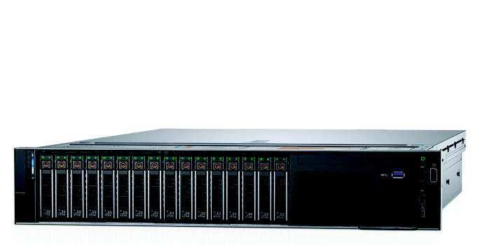 Rackový server PowerEdge R740 Zrychlete své aplikace Dosáhněte maximálního výkonu aplikací pomocí optimální kombinace akceleračních karet, úložiště a výpočetního výkonu ve dvousocketové platformě