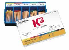 Gutaperča K3 gutaperča (50 ks v balení) Autofit gutaperča (50 ks v balení) Konicita Špička Ø Špička Konicita Špička Ø Špička.06 45 825 0645.04 45 825 0445.06 40 825 0640.