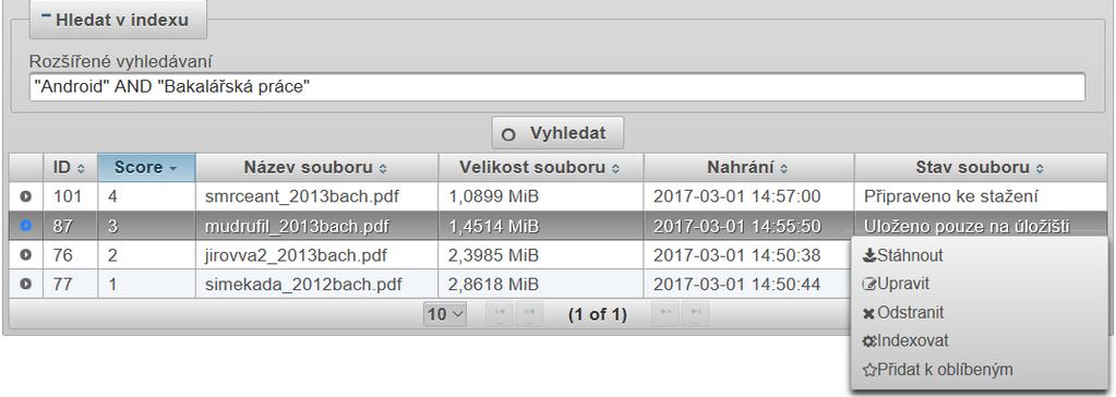 ! obsahující Jakarta apache a neobsahující Apache test bude použit dotaz jakarta apache NOT Apache test.? Zastoupí jeden znak ve slovu, např. te?t, tedy výsledek může být text i test * Zastoupí libovolný počet znaků (tedy i nulový), např.