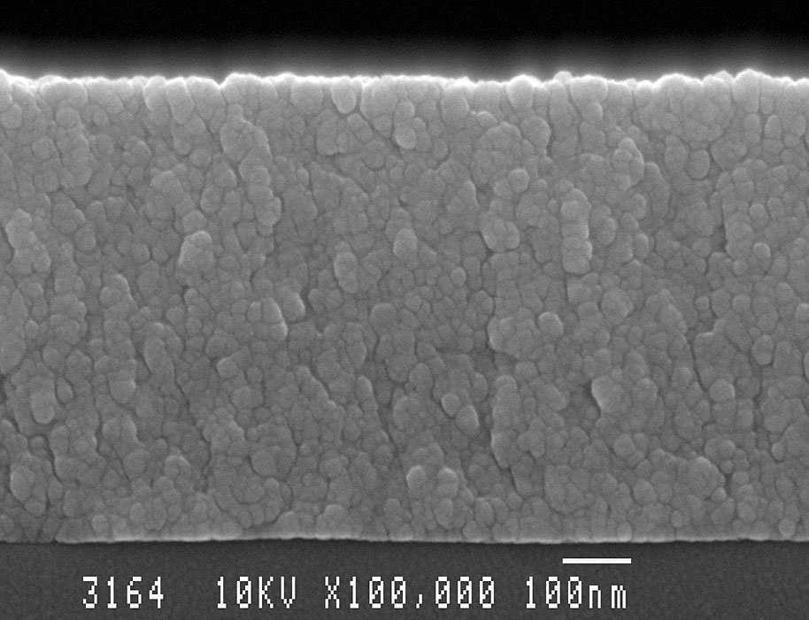 SEM cross section SEM tilt surface morphology as