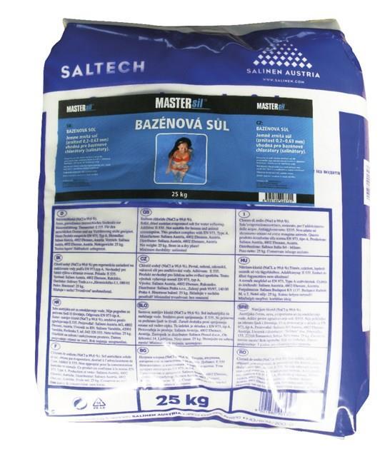 BAZÉNOVÁ SŮL 25kg 385,- Jemně zrnitá, vakuovaná sůl bez jodu, vysoké čistoty, určená pro přípravu