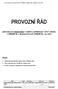 Provozní řád škol a školských zařízení / 410/2005 Sb. v platném znění aktualizace PROVOZNÍ ŘÁD