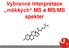 Vybranné interpretace měkkých MS a MS/MS spekter