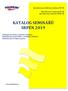 KATALOG SEMINÁŘŮ SRPEN 2019