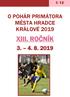 U 12 O POHÁR PRIMÁTORA MĚSTA HRADCE KRÁLOVÉ 2019 XIII. ROČNÍK