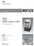ROTEX A1 BO Návod k instalaci a údržb