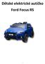 Dětské elektrické autíčko Ford Focus RS