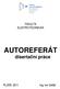 FAKULTA ELEKTROTECHNICKÁ. AUTOREFERÁT disertační práce