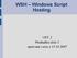 WSH Windows Script Hosting. OSY 2 Přednáška číslo 2 opravená verze z 15.10.2007