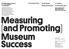 Measuring. (and Promoting) Museum Success. Second announcement. Co-organizers. On-site organizer
