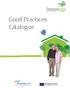 Good Practices Catalogue