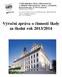 Výroční zpráva o činnosti školy za školní rok 2013/2014