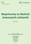 Biopotraviny ve školních stravovacích zařízeních