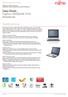 Data Sheet Fujitsu LIFEBOOK P701 Notebook